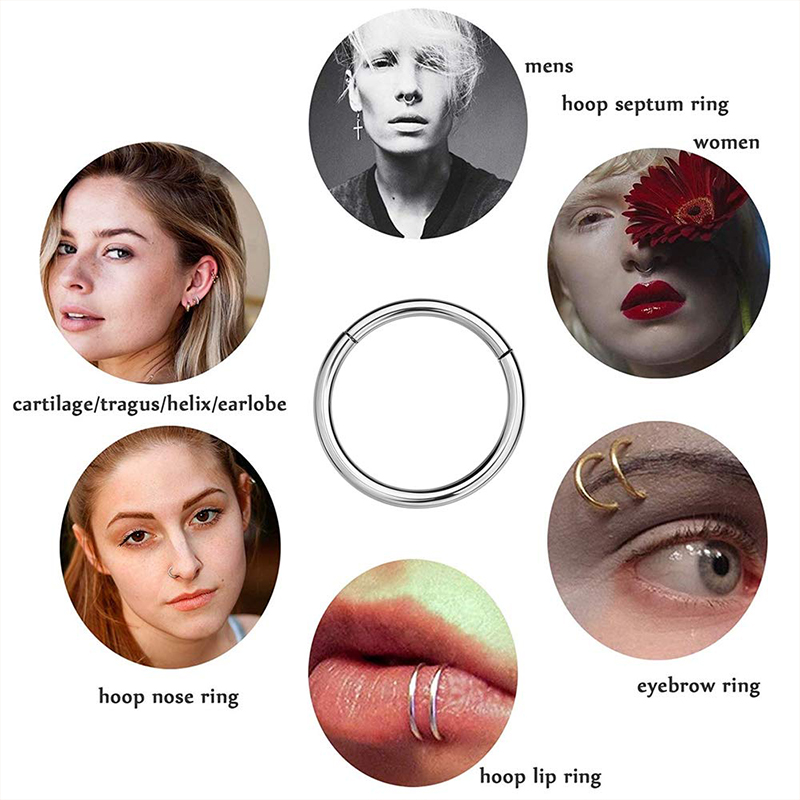 16G 316L Surgical Steel Hinged - Body Jewelry Surgical Steel ulasan dan harga